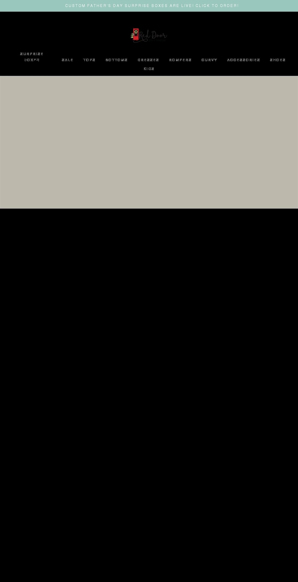 reddoorgiftsandboutique.com shopify website screenshot