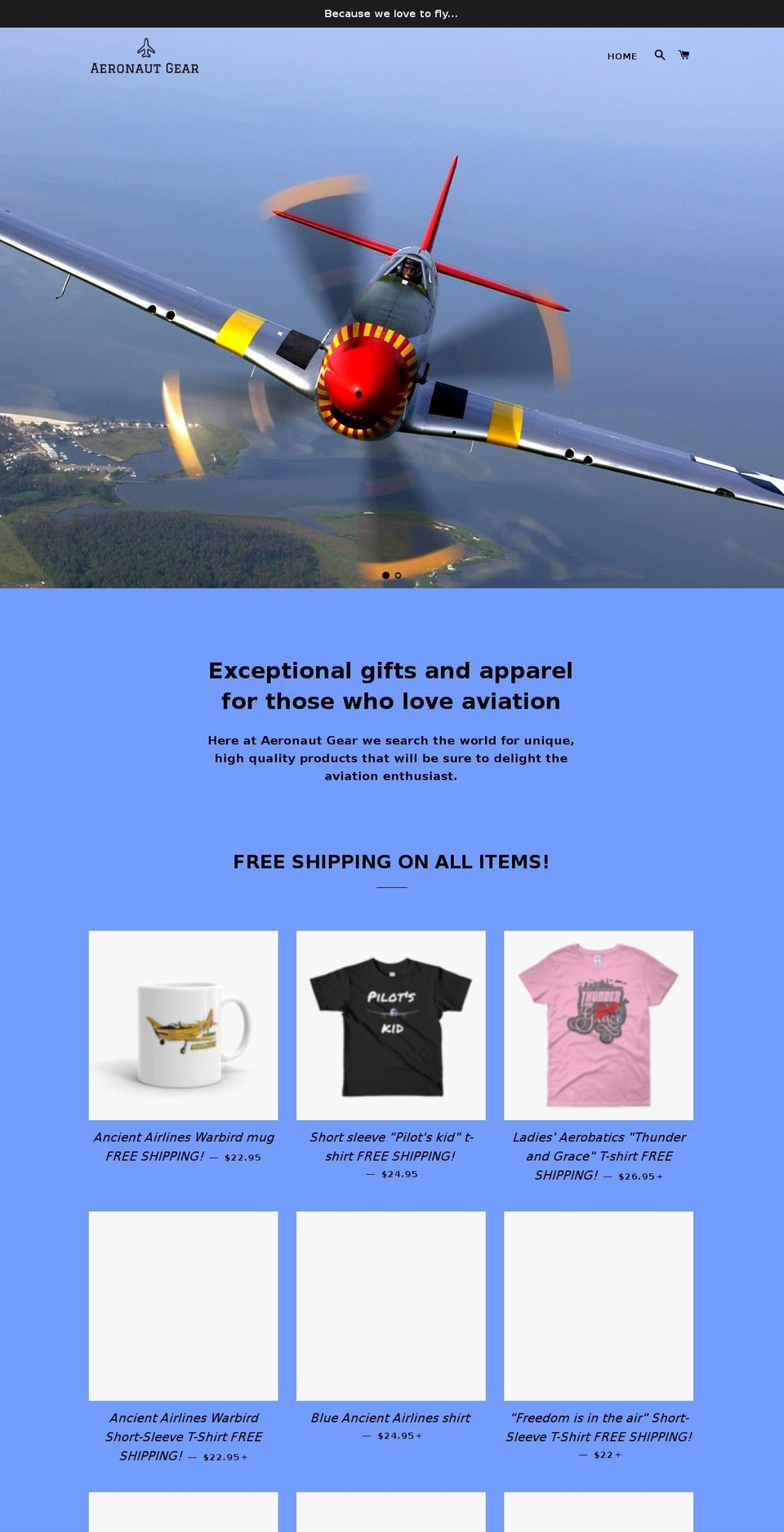 reddragonflight.com — Shopify storefront screenshot