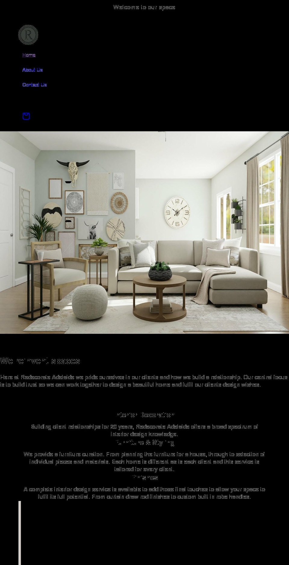 redecorate.com.au shopify website screenshot