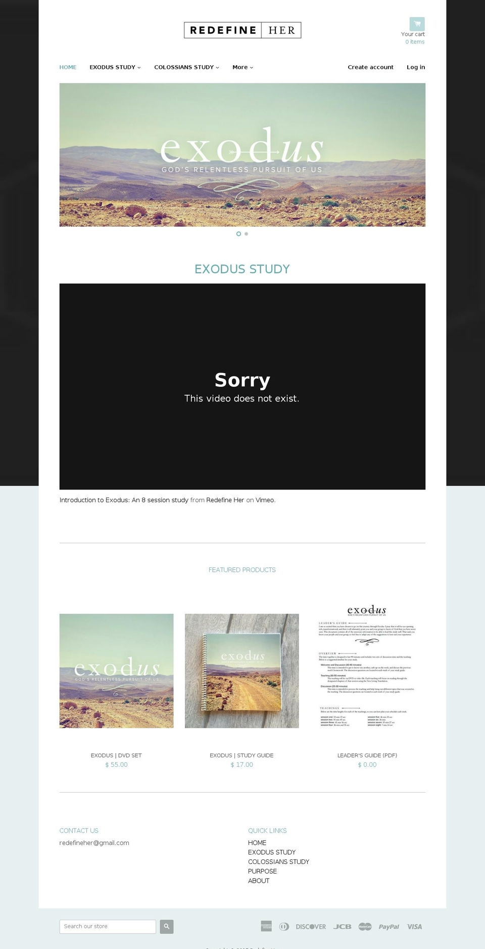 redefineher.com shopify website screenshot