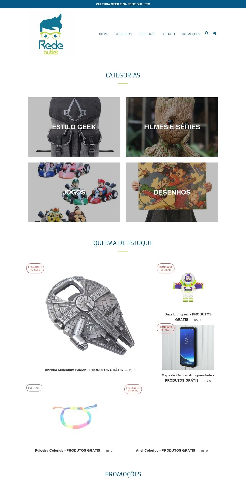 redeoutlet.com — Shopify storefront screenshot