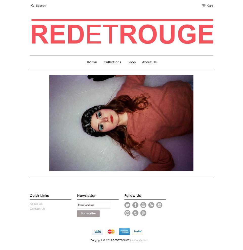 redetrouge.com shopify website screenshot