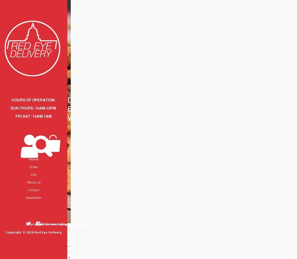 redeyedelivery.com — Shopify storefront screenshot