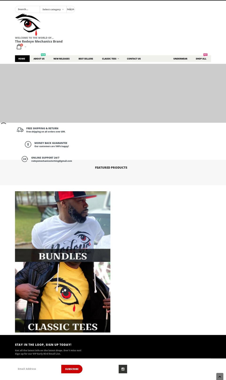 redeyemechanic.com shopify website screenshot