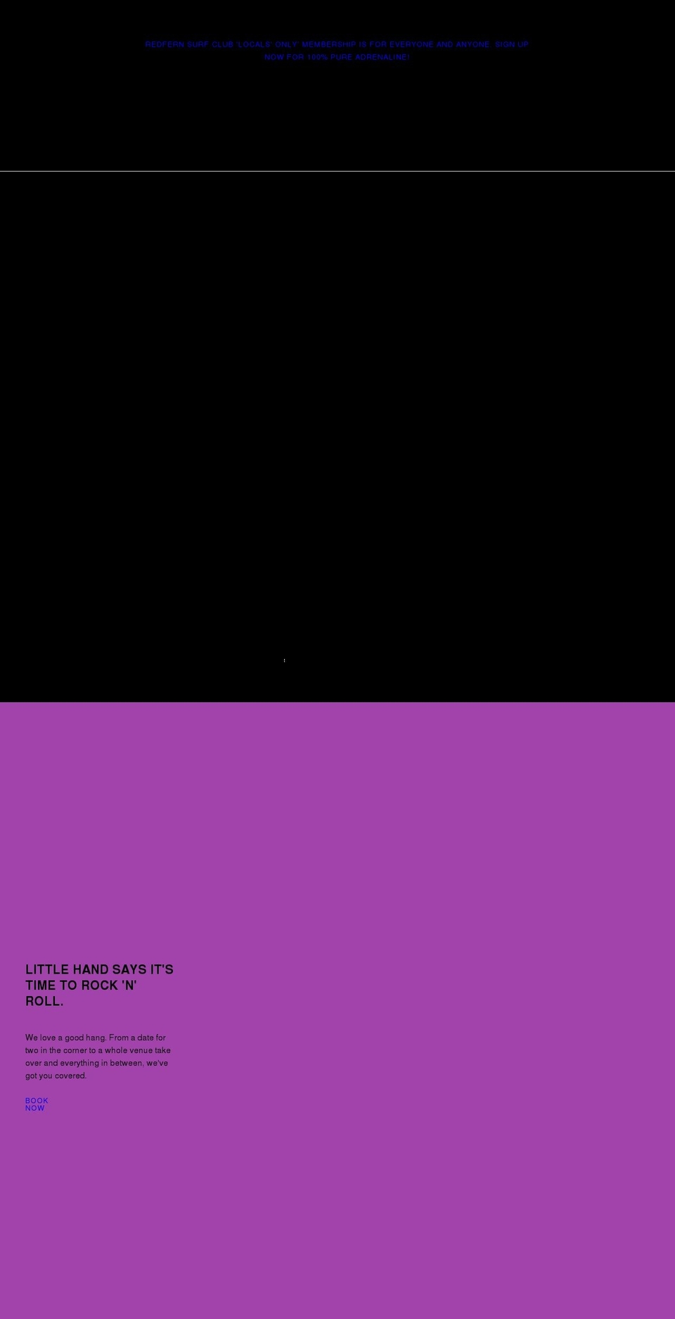 redfernsurfclub.com shopify website screenshot