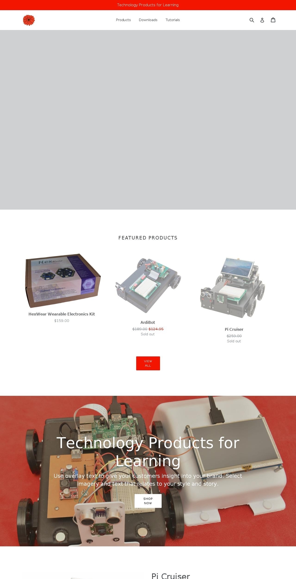 redgerbera.com — Shopify storefront screenshot