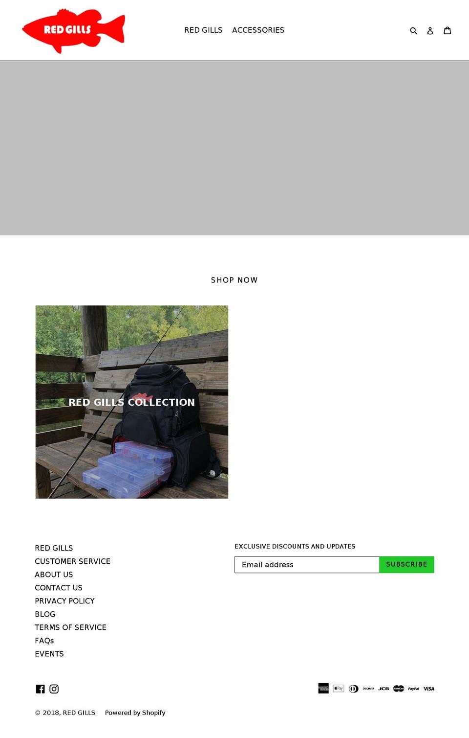 redgills.net shopify website screenshot
