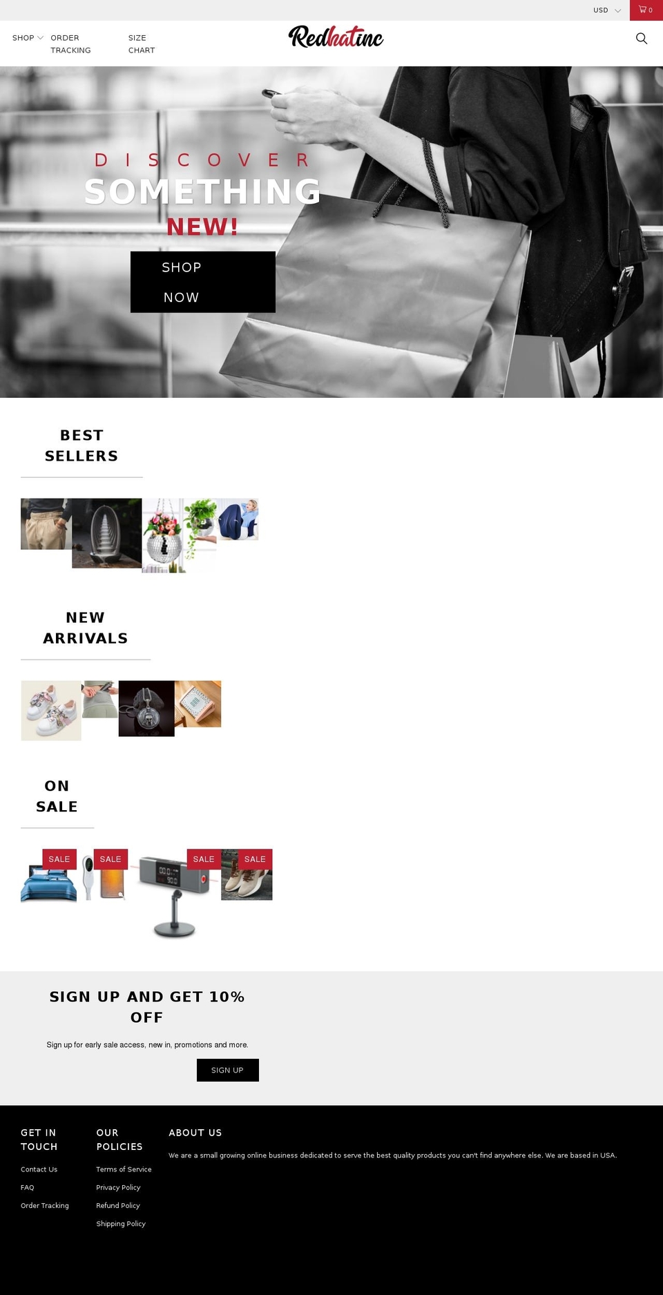 ThemeX Shopify theme site example redhatinc.com