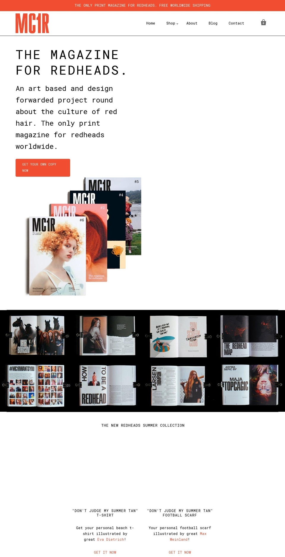 redheadsmap.com — Shopify storefront screenshot