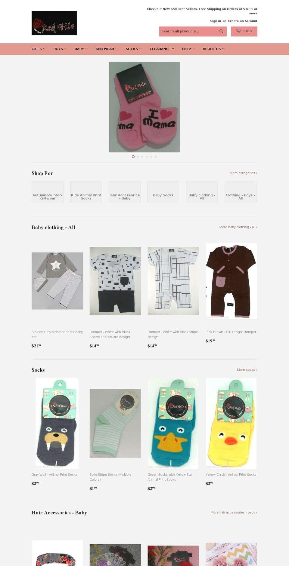 redhilo.com — Shopify storefront screenshot