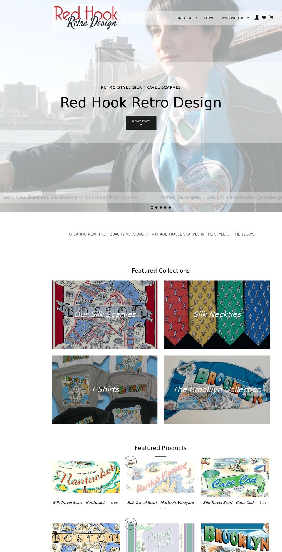 redhookretrodesign.com shopify website screenshot