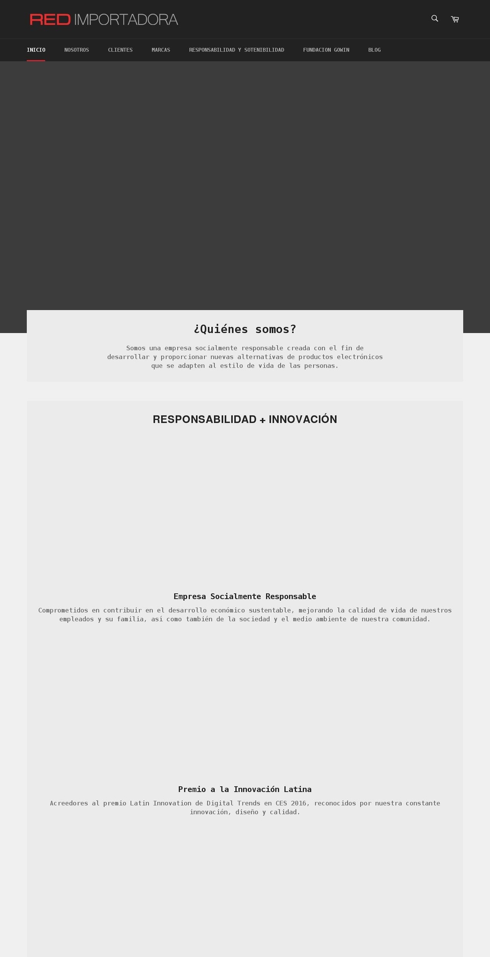 redimportadora.com shopify website screenshot