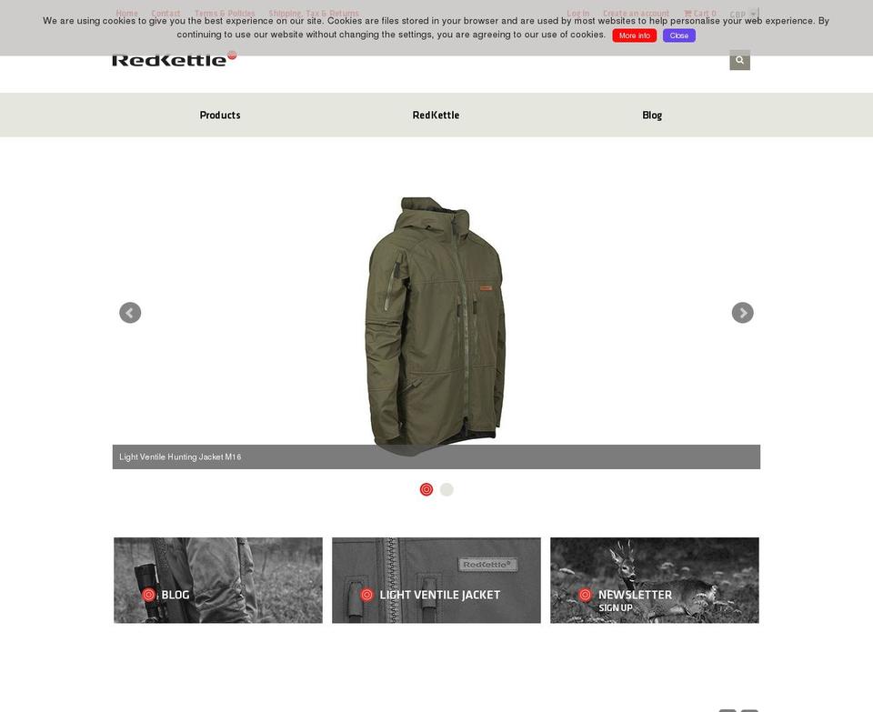 redkettleclothing.co shopify website screenshot