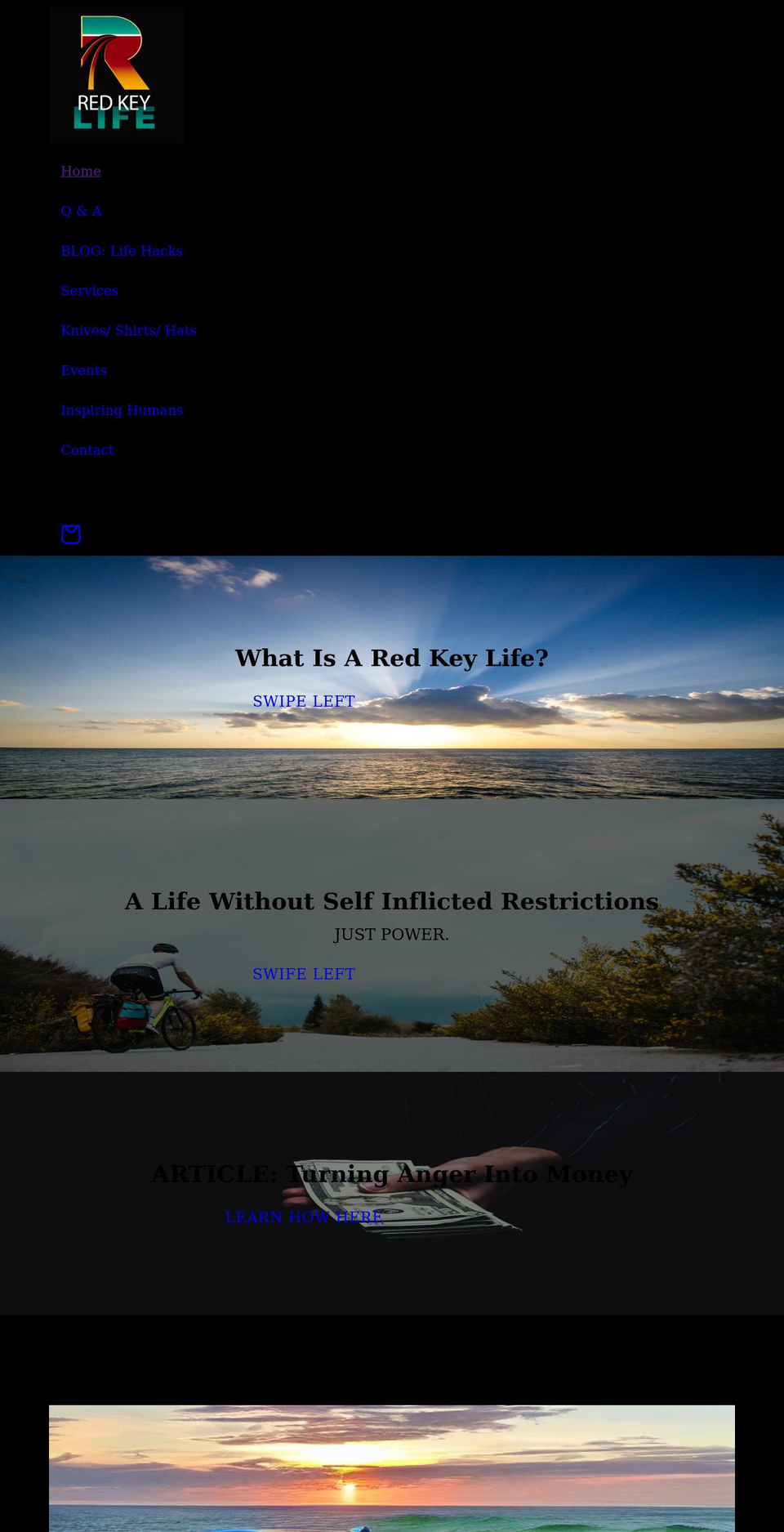 redkeylife.com shopify website screenshot