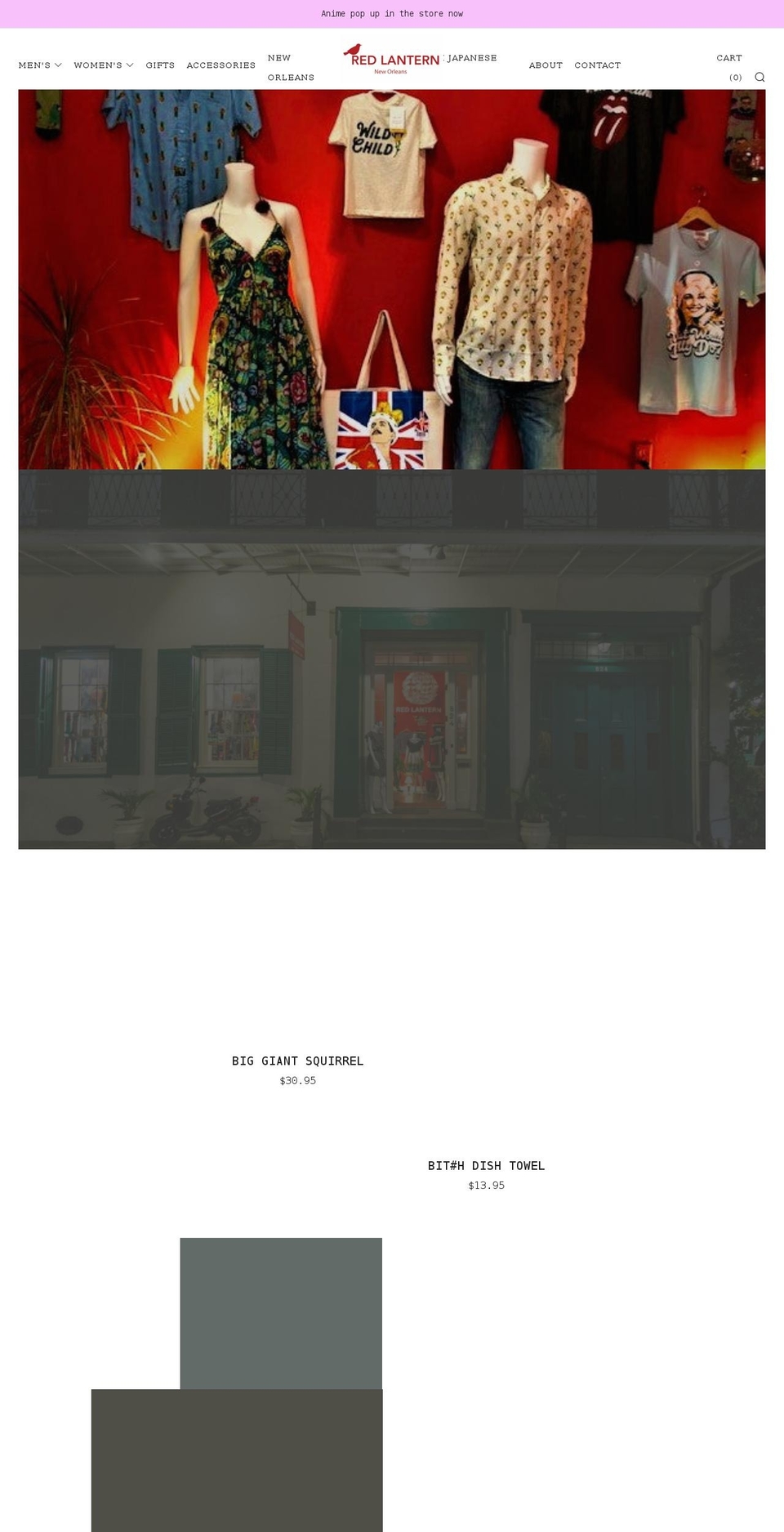 redlanternstore.com shopify website screenshot