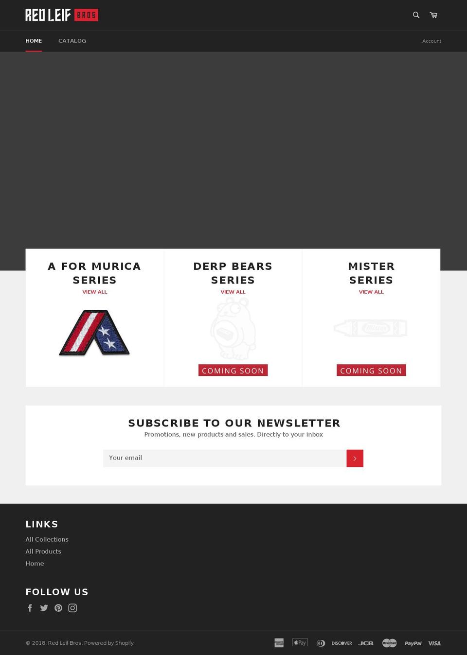 redleifbros.com — Shopify storefront screenshot