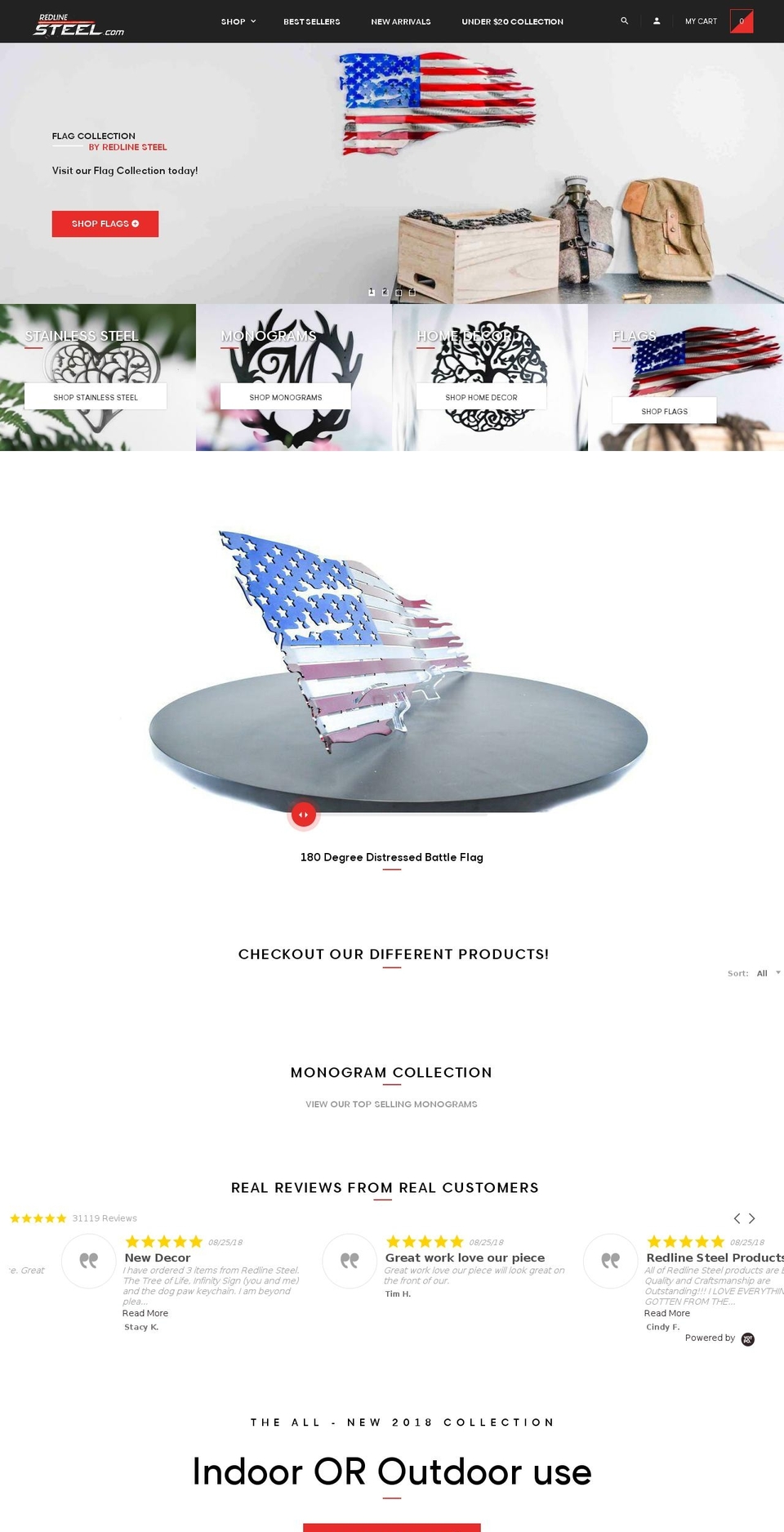redline-steel.myshopify.com shopify website screenshot