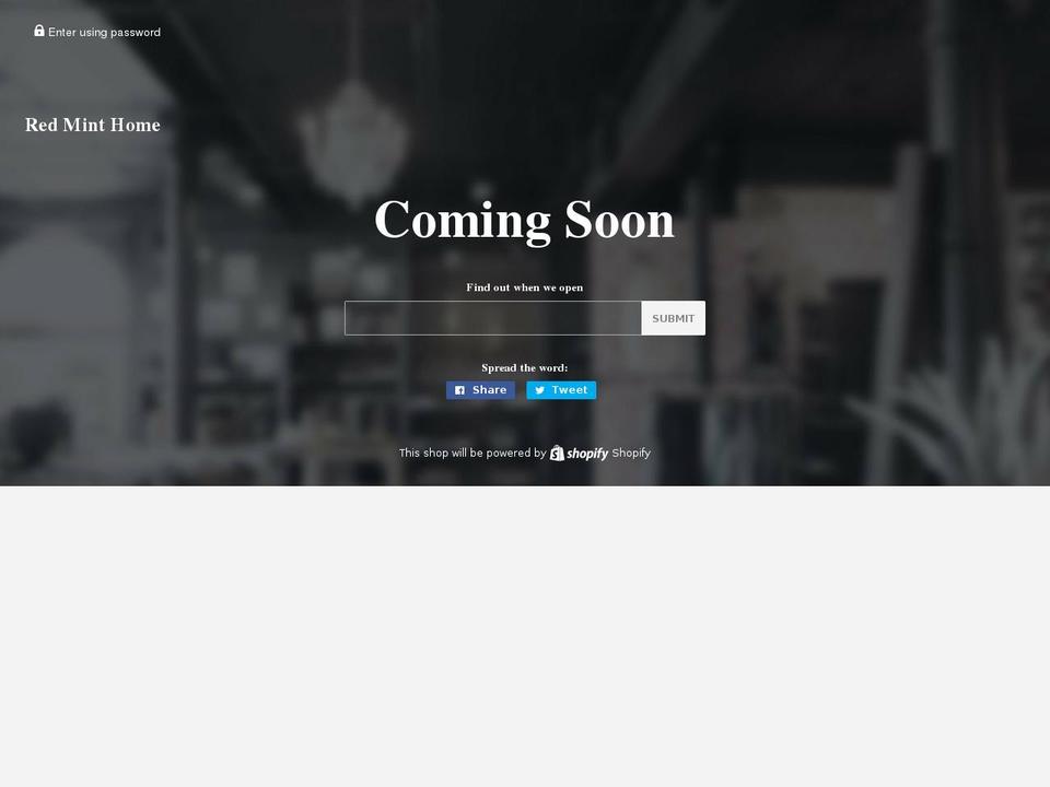 redminthome.com shopify website screenshot