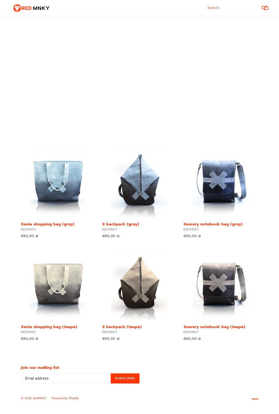 redmnky.com — Shopify storefront screenshot