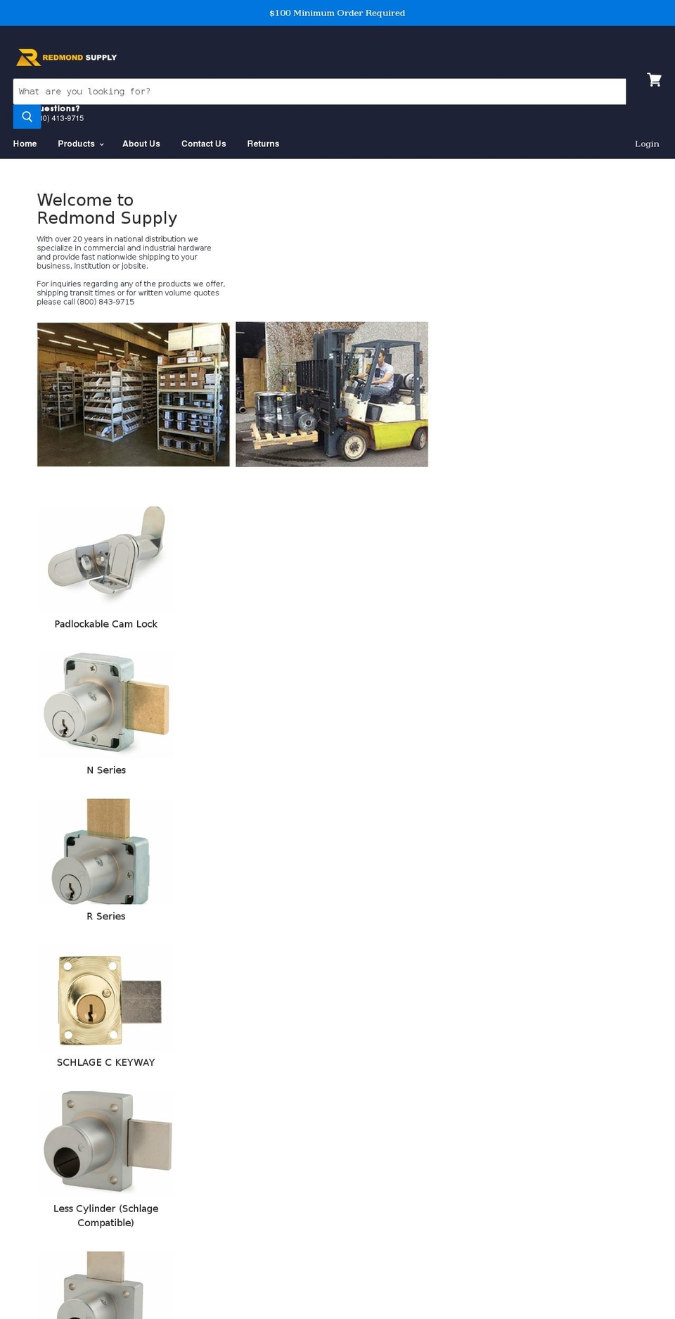 redmondsupply.com shopify website screenshot