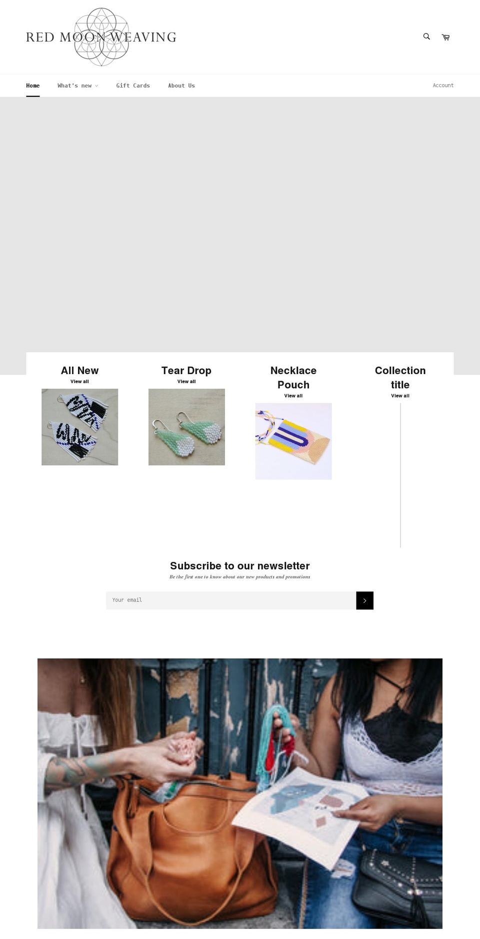 redmoonweaving.com shopify website screenshot