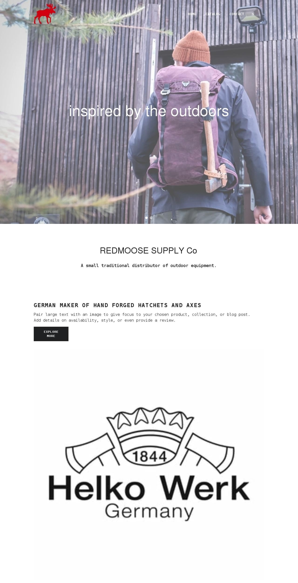 redmoosesupply.com shopify website screenshot