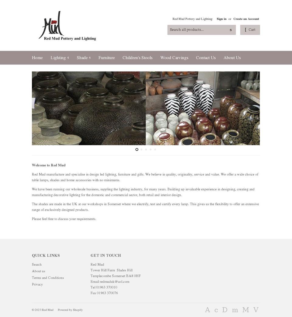 redmud.co.uk shopify website screenshot