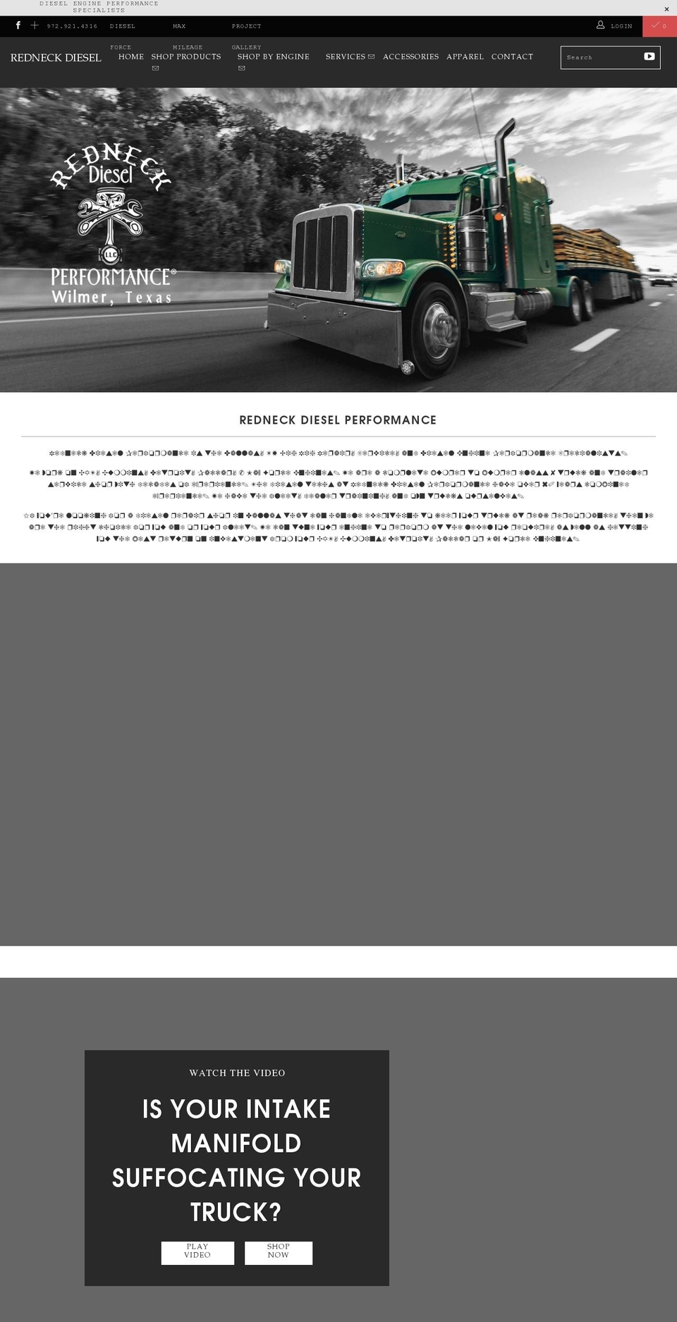 redneckdieselperformance.com shopify website screenshot