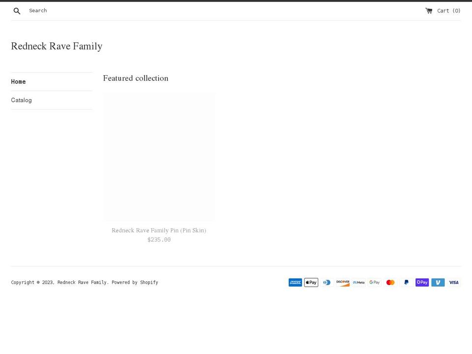 redneckravefamily.com shopify website screenshot