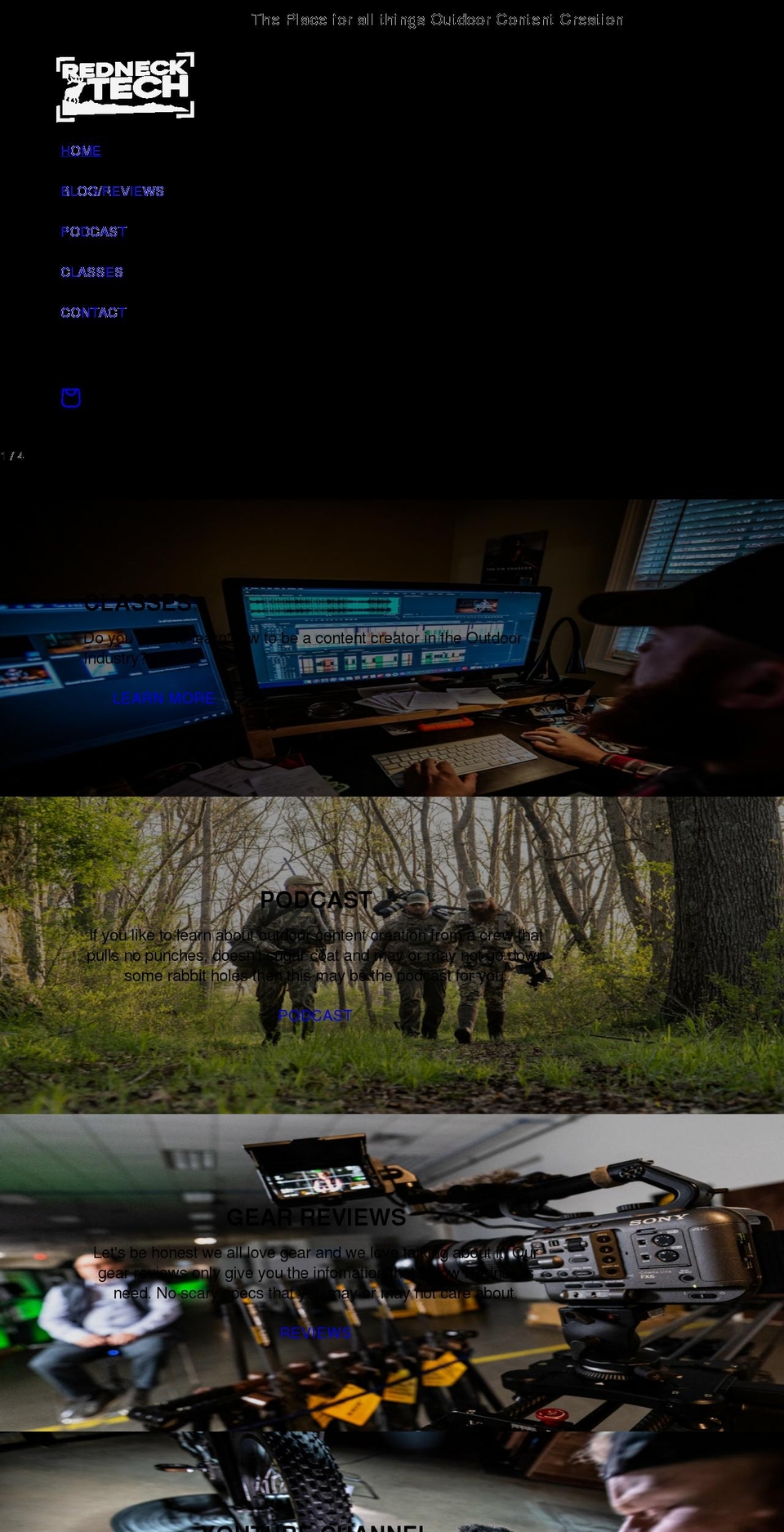 rednecktechpodcast.com shopify website screenshot
