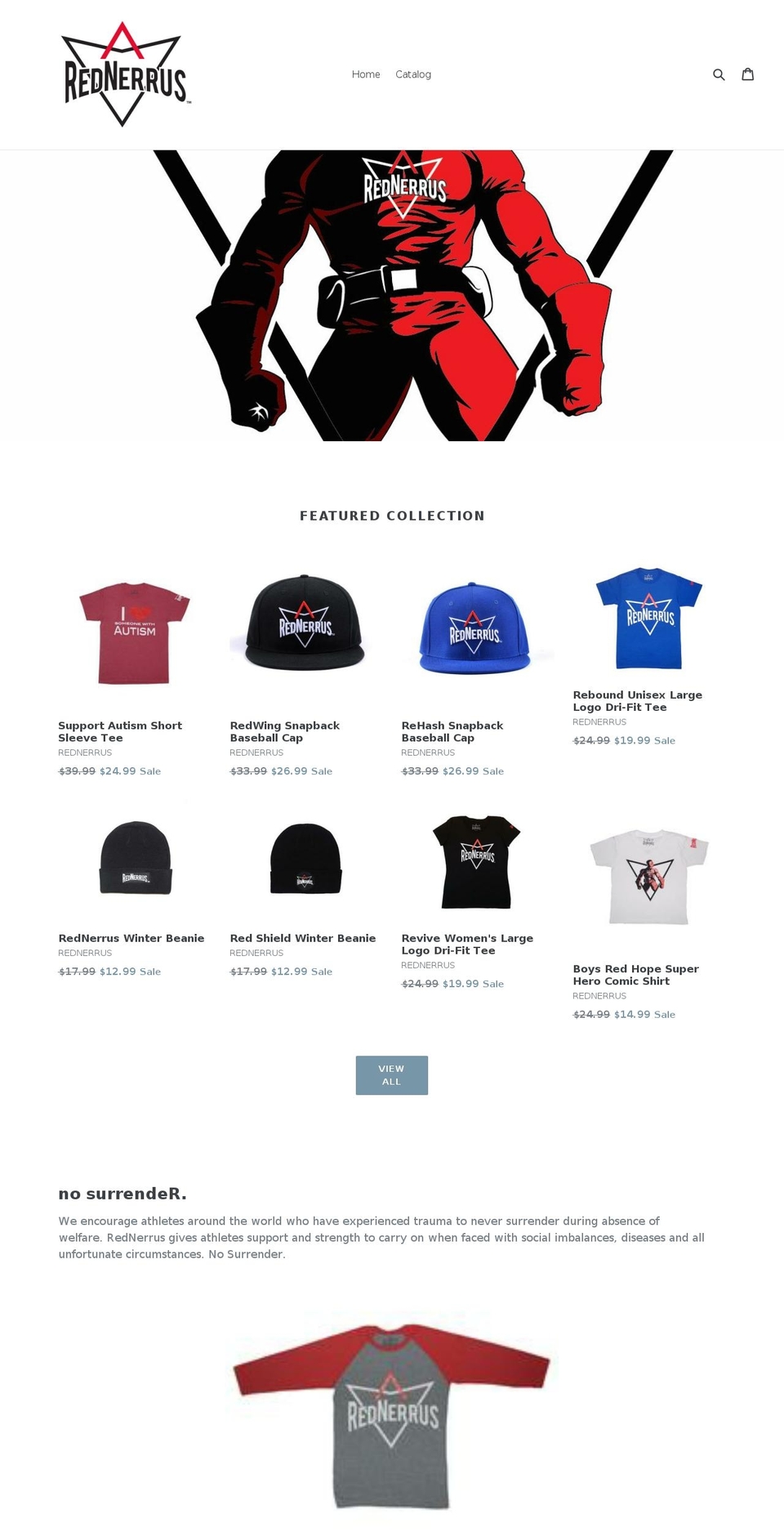 rednerrus.com shopify website screenshot