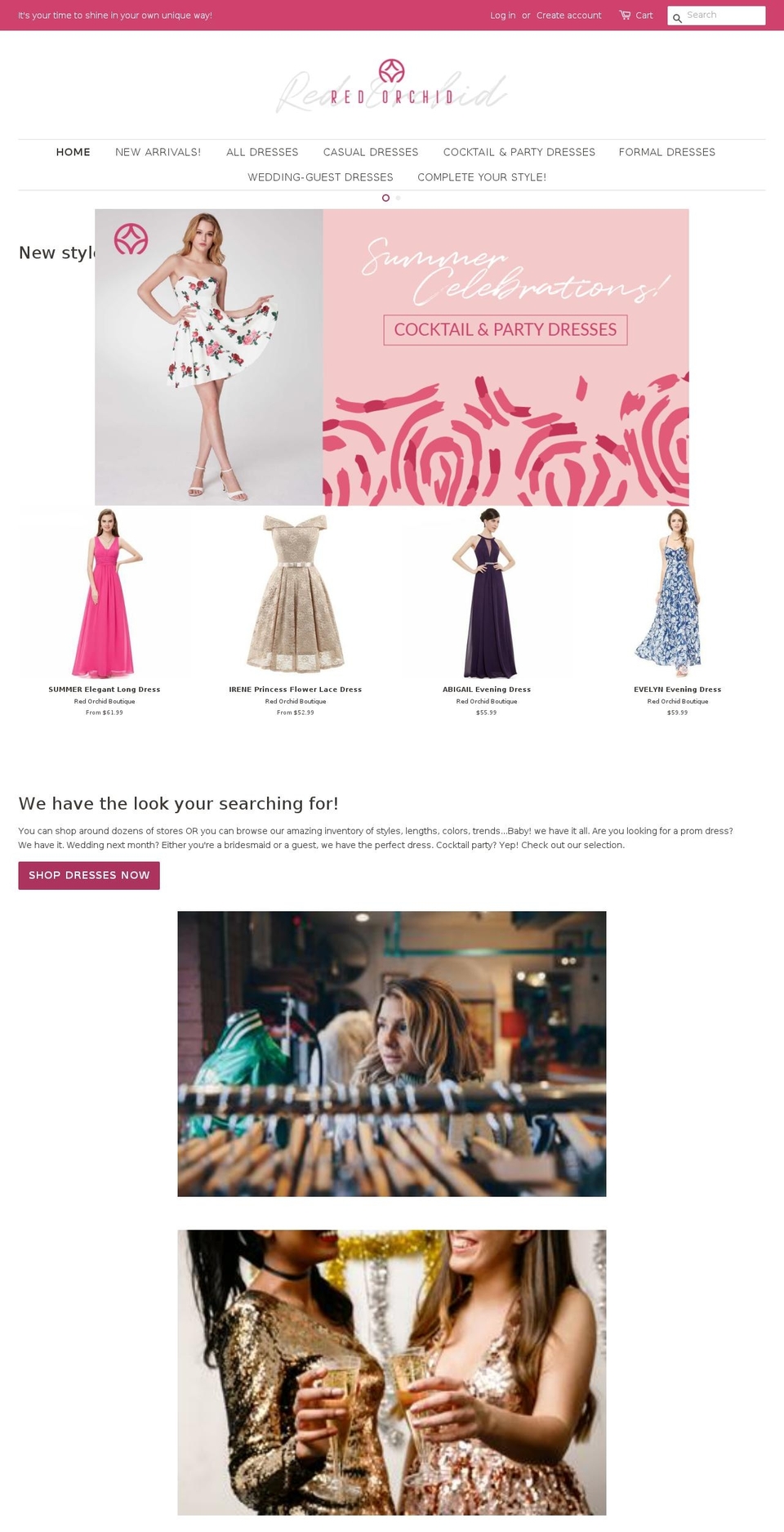 redorchidboutique.com — Shopify storefront screenshot
