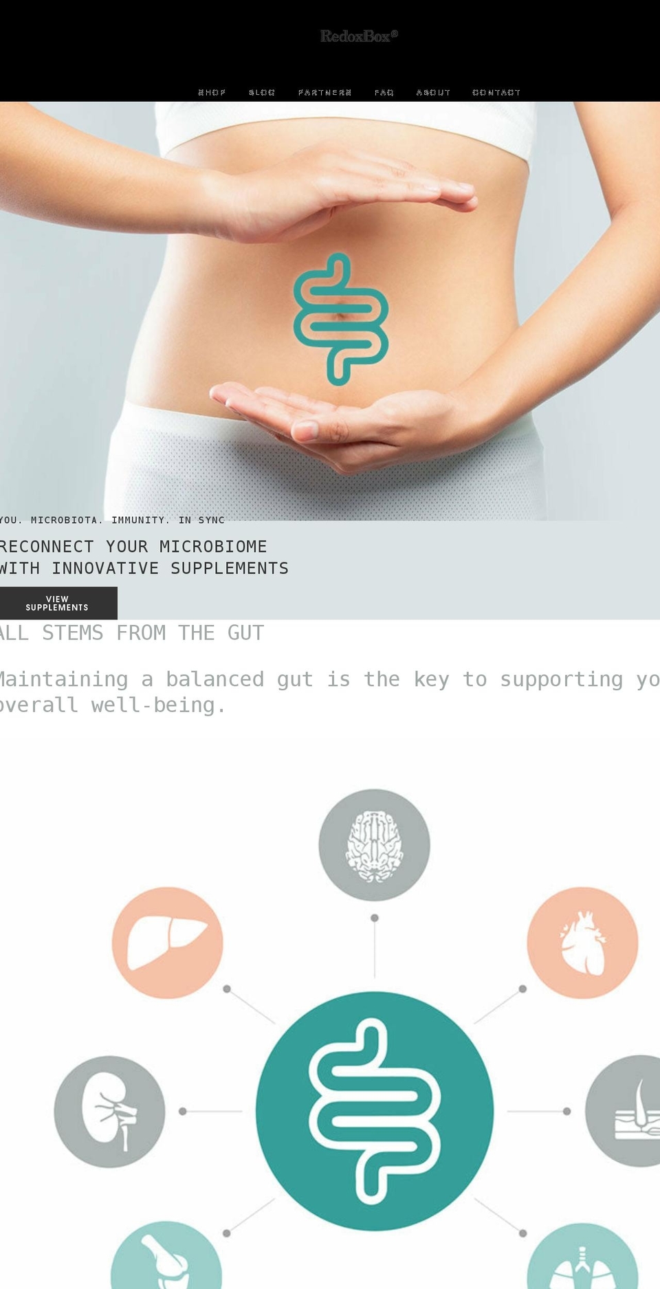 redoxbox.com shopify website screenshot