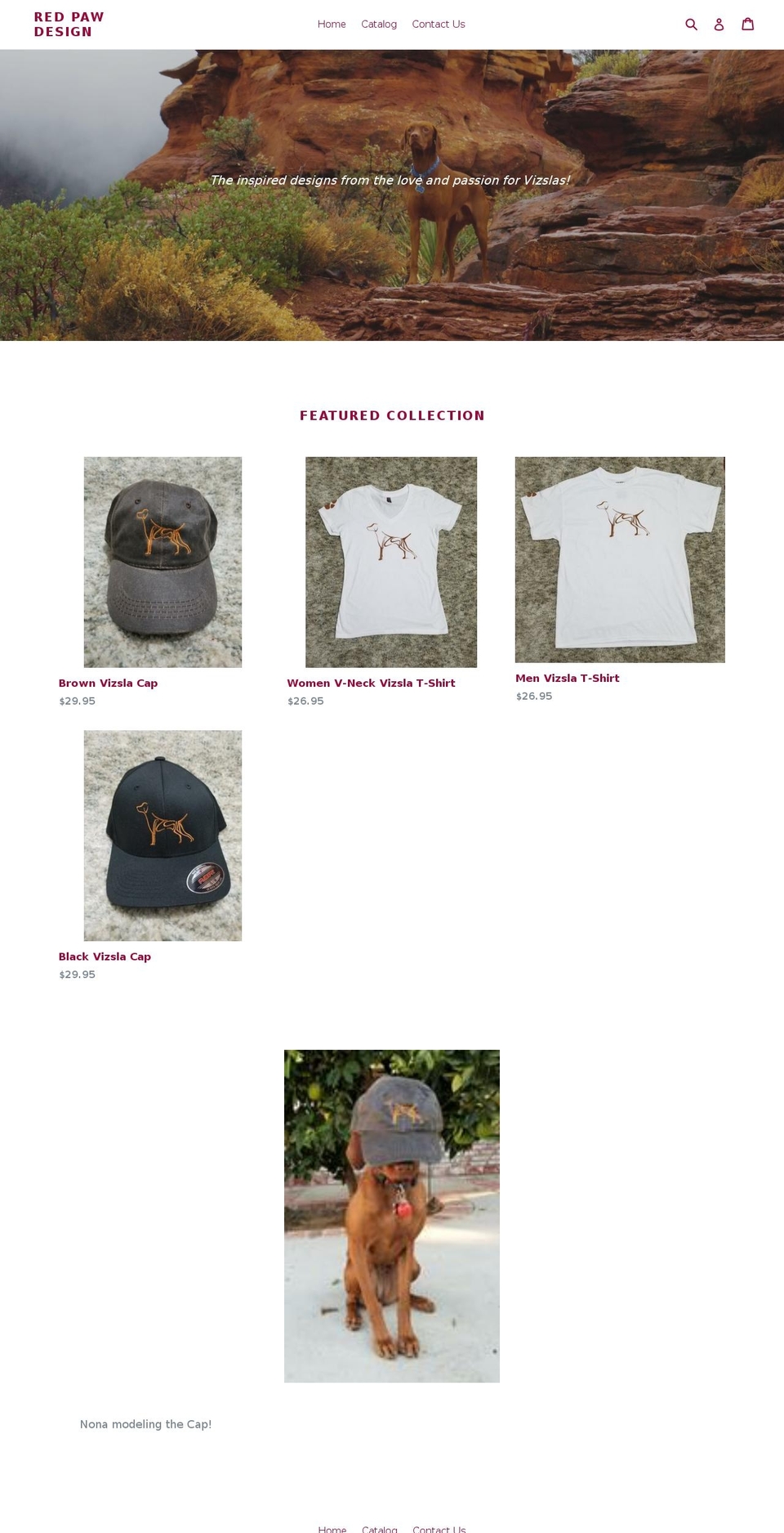 redpawdesign.com — Shopify storefront screenshot