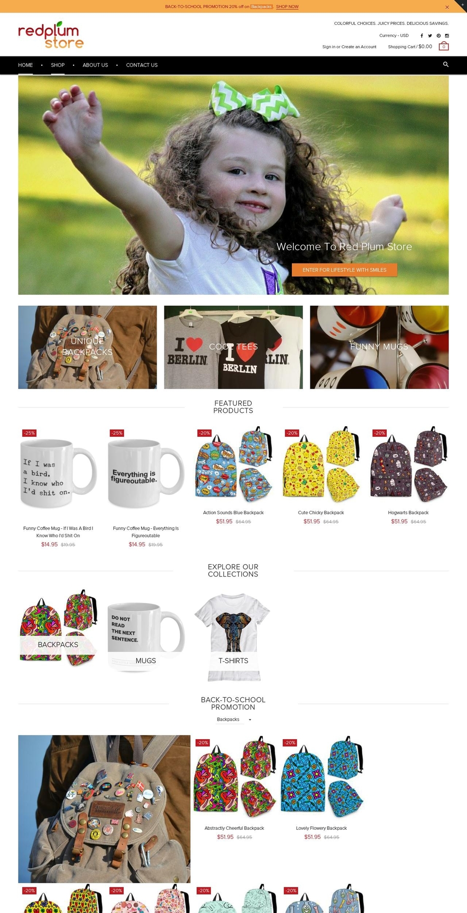 redplumstore.com — Shopify storefront screenshot