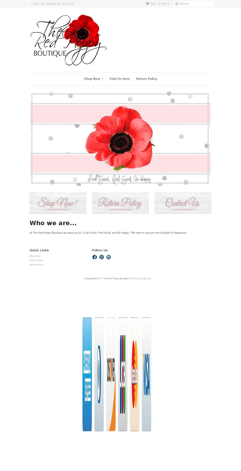 redpoppyboutique.com shopify website screenshot