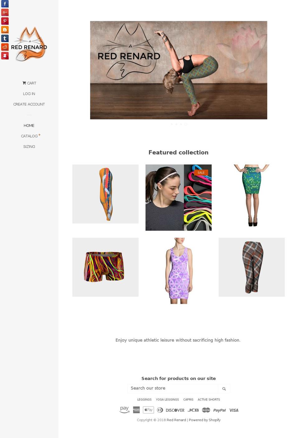 redrenard.net shopify website screenshot