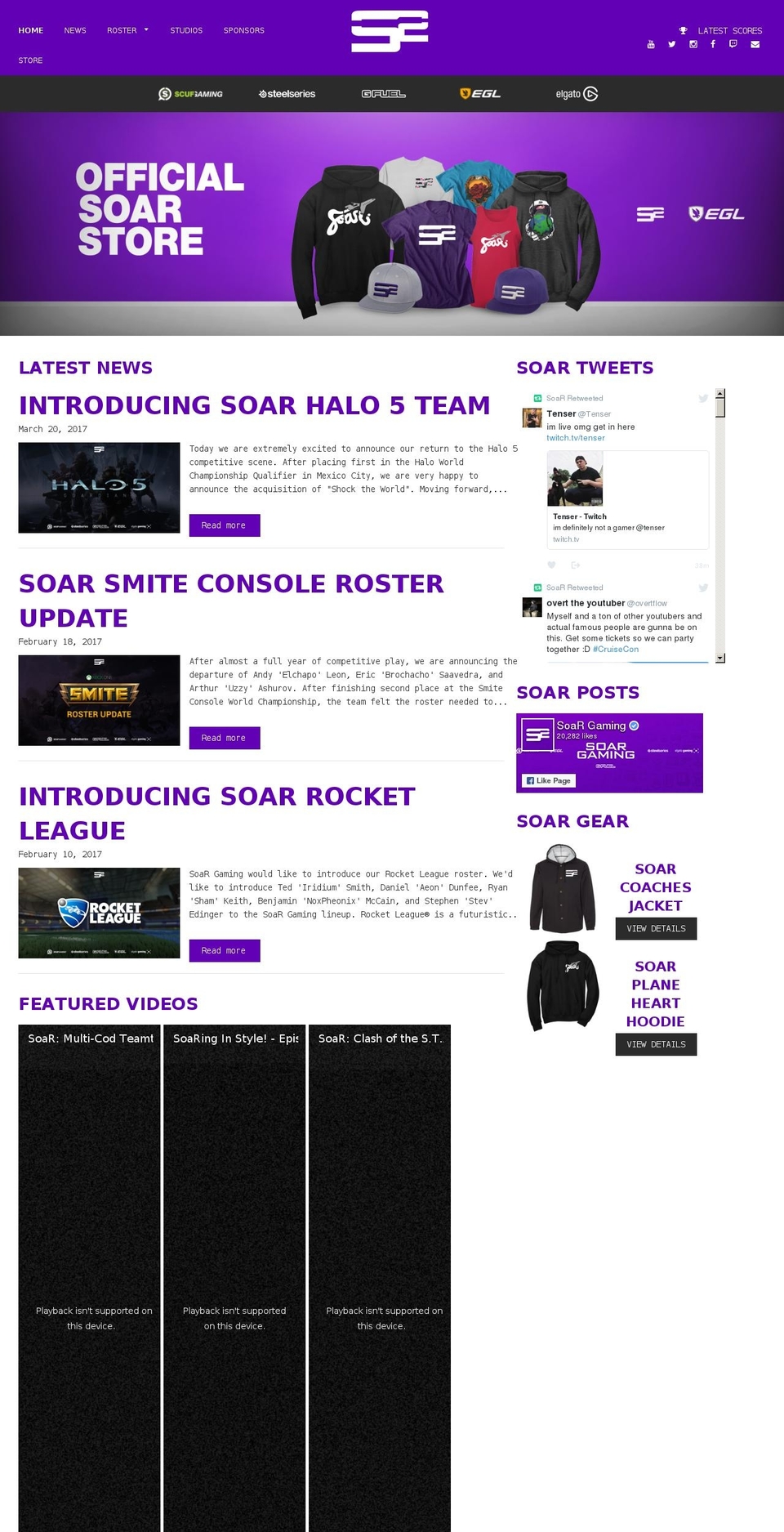 Soar Gaming Shopify theme site example redreserve.net