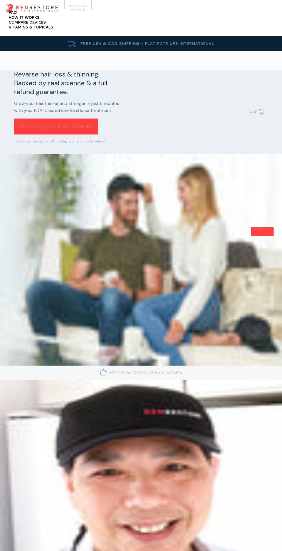 redrestore.com shopify website screenshot