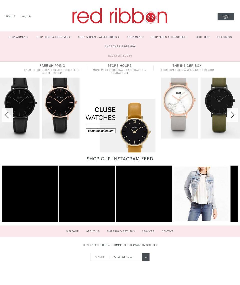 redribbon.ca shopify website screenshot