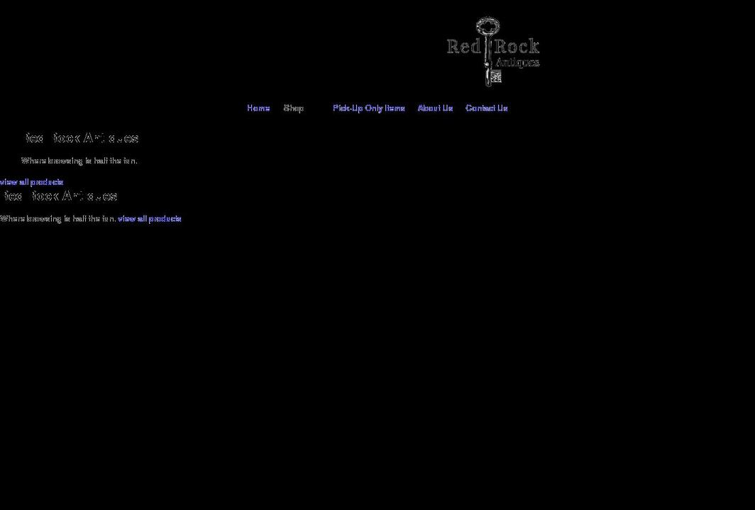 redrockantiques.ca shopify website screenshot