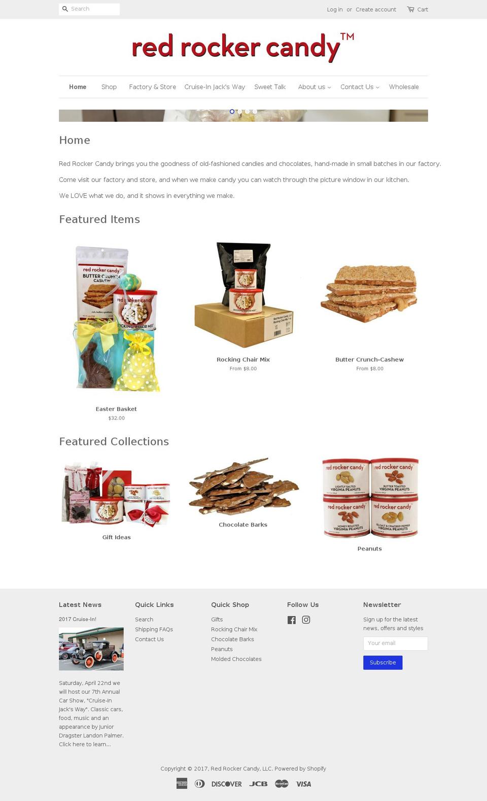 redrockercandy.com shopify website screenshot