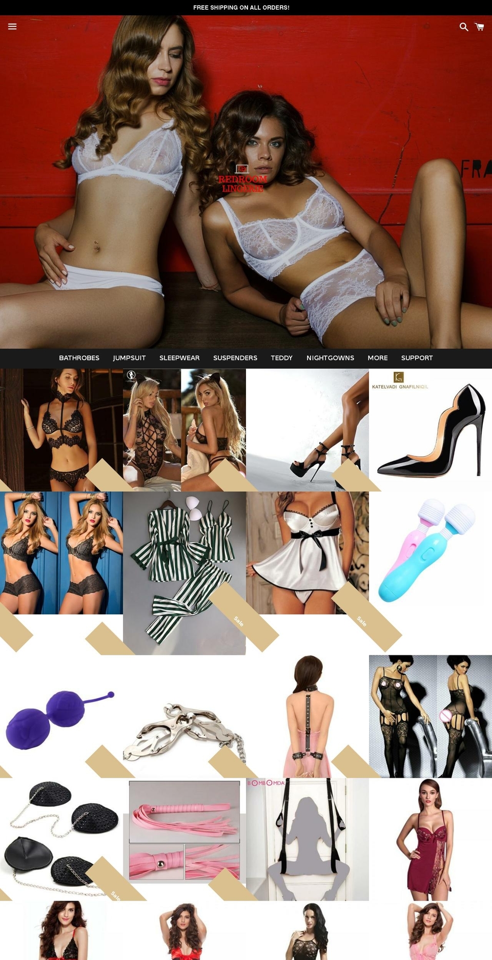 redroomlingerie.com — Shopify storefront screenshot