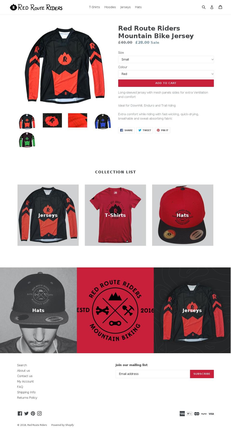 redrouteriders.com — Shopify storefront screenshot