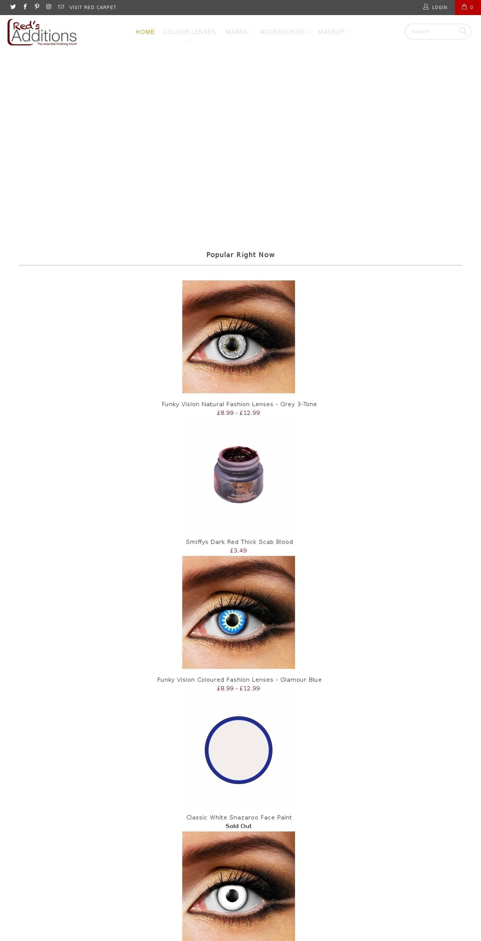 redsadditions.com — Shopify storefront screenshot