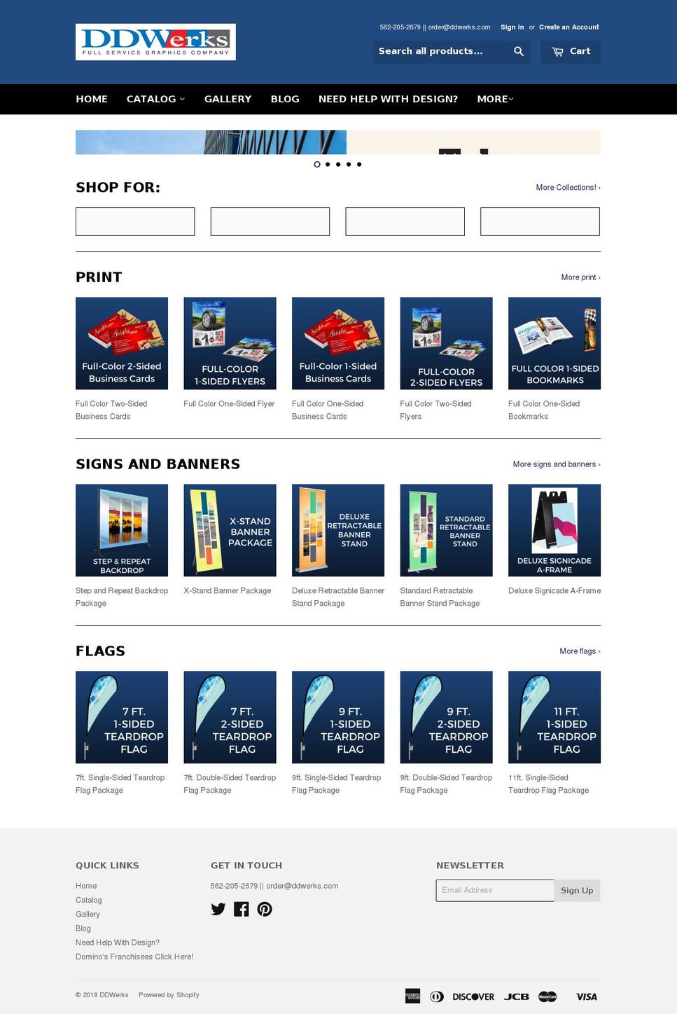 redshirtprinting.com — Shopify storefront screenshot