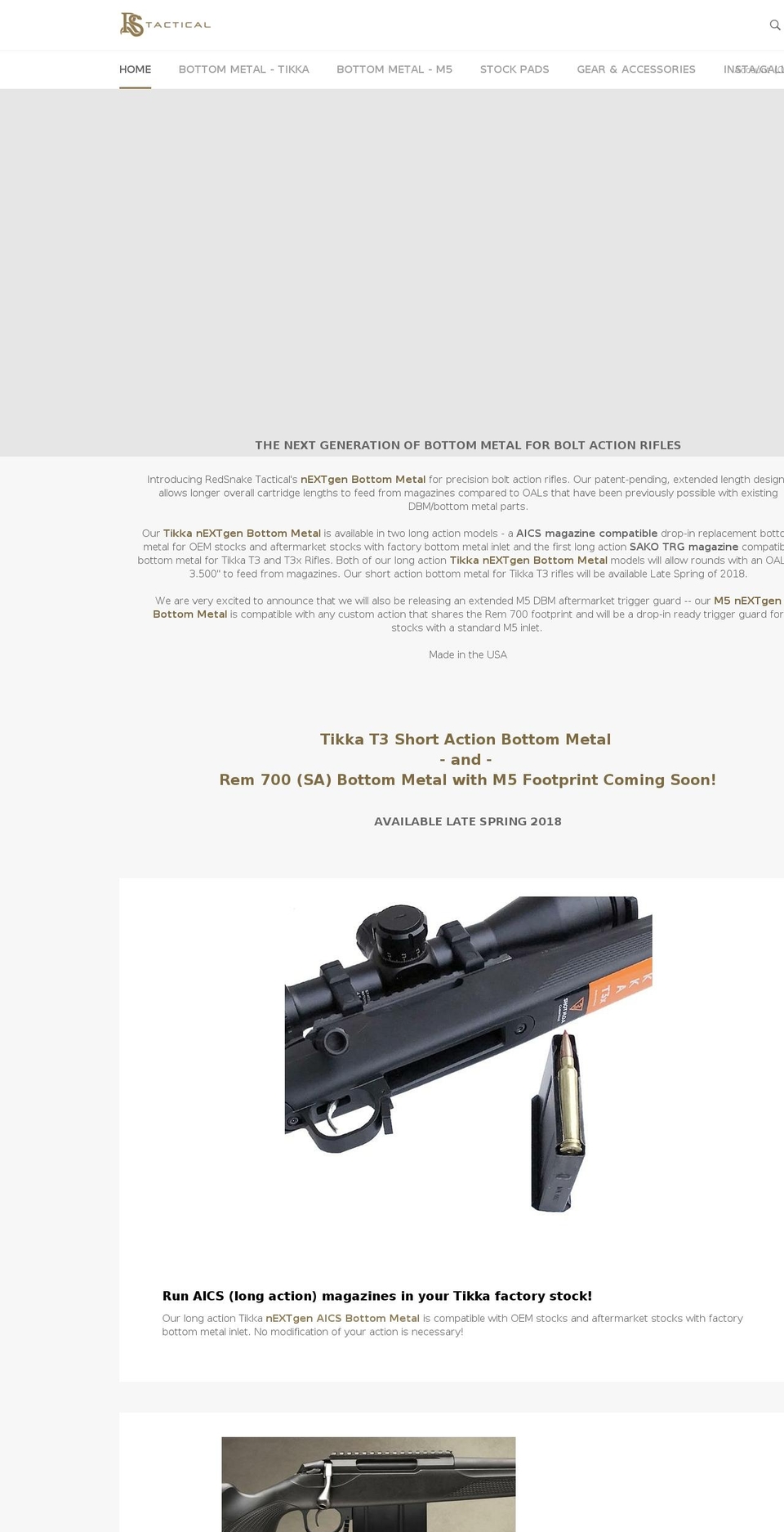 redsnake-tactical.com shopify website screenshot