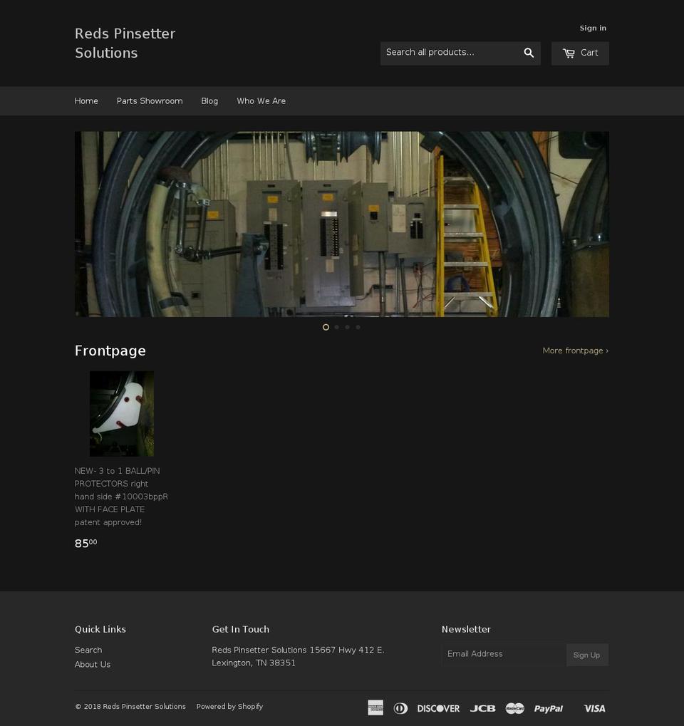 redspinsettersolutions.com shopify website screenshot