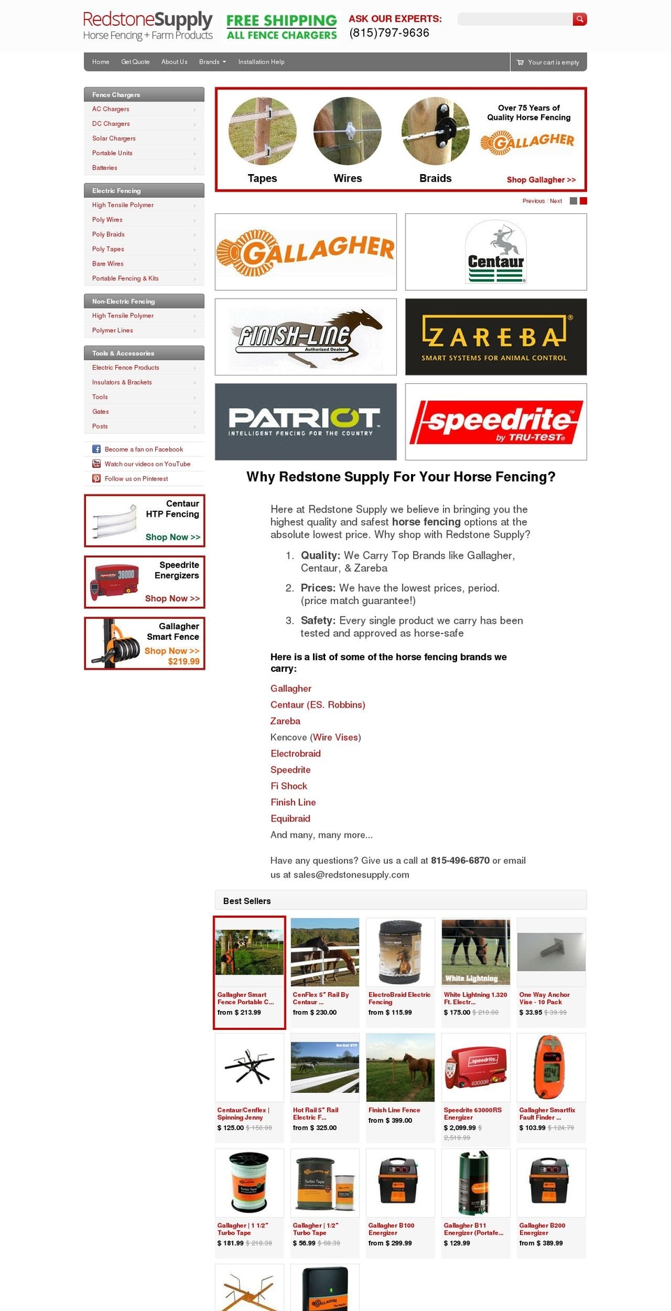 redstonesupply.com shopify website screenshot