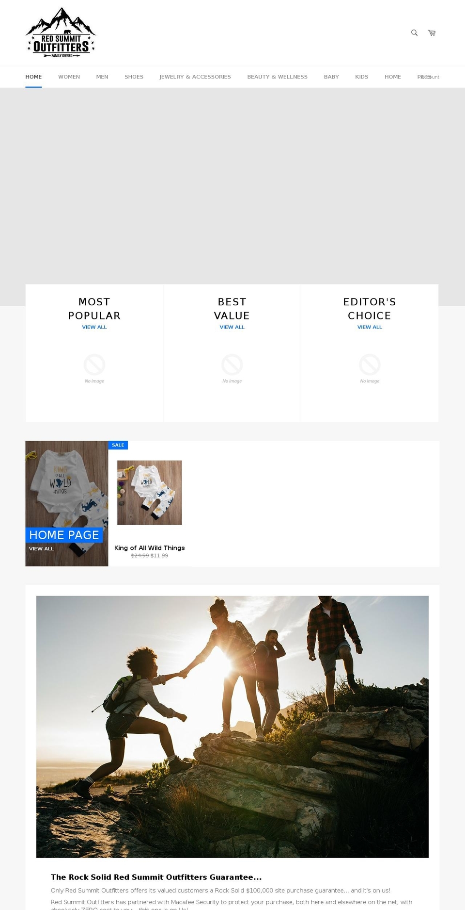 redsummitoutfitters.com — Shopify storefront screenshot